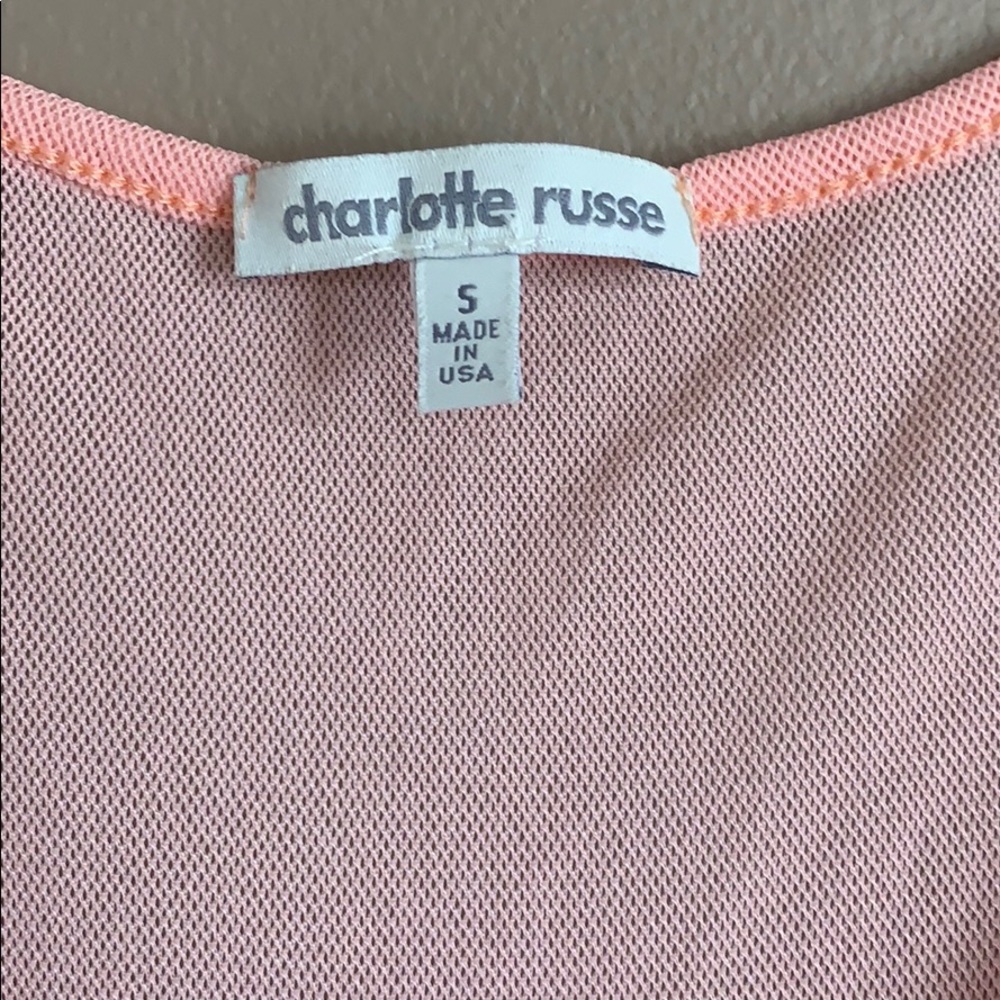 Charlotte Russe skater style dress with sheer back - Picture 5 of 7